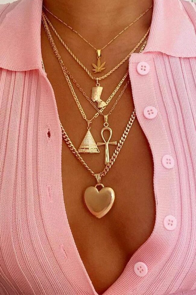 Pendant Multilayer Alloy Necklace