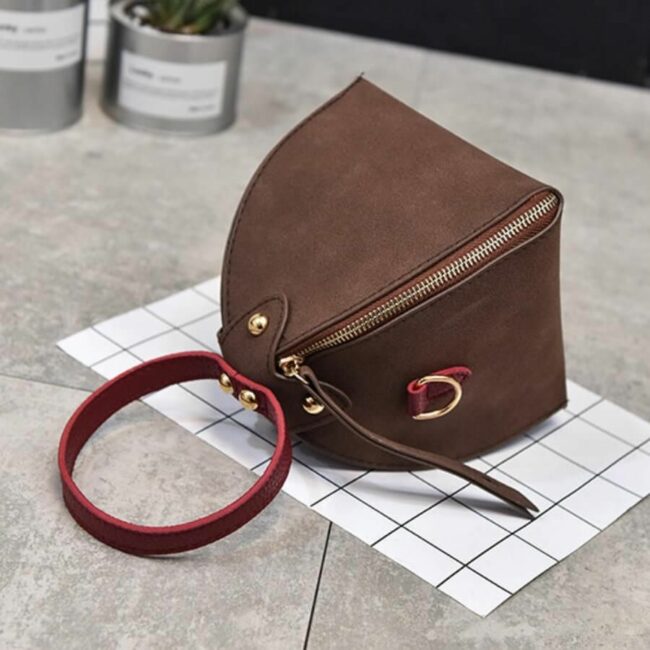 Fashion Solid Zipper Design Crossbody Bag