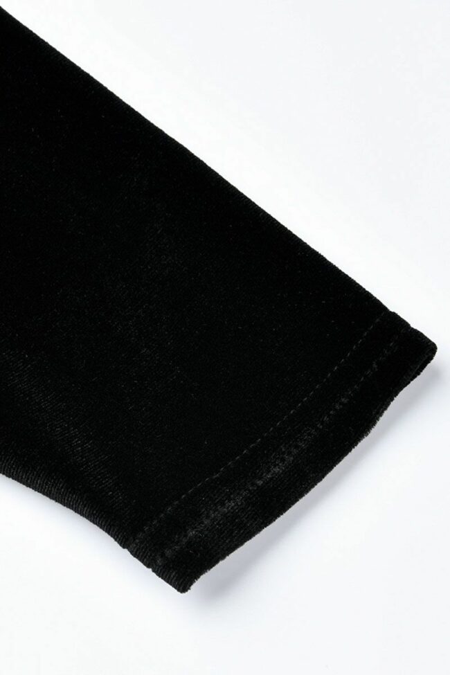 Casual Velvet Off-The-Shoulder Jumpsuit (With Belt)