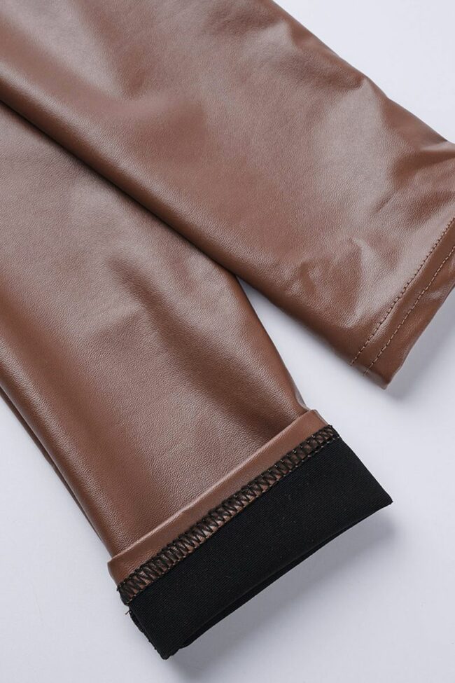 Fashion Casual Solid Basic Skinny High Waist Pencil Trousers