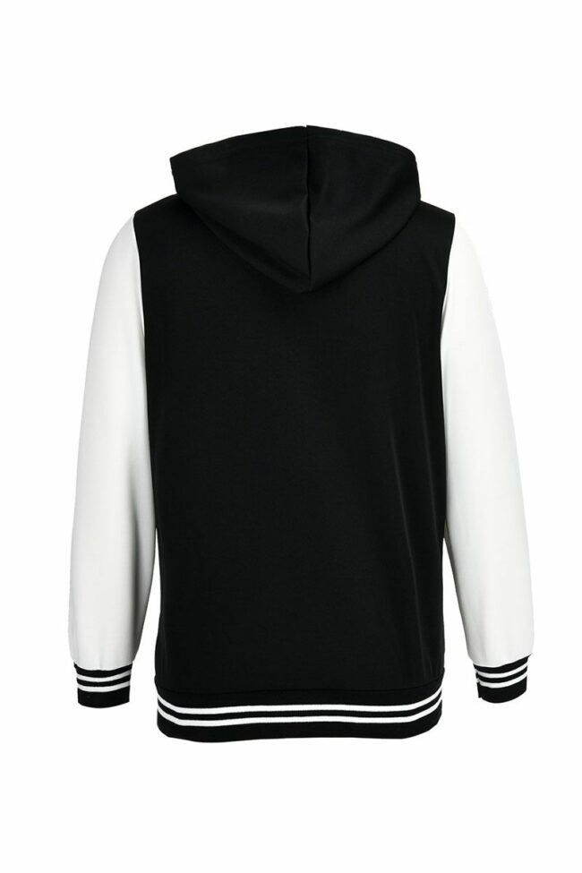 Casual Solid Split Joint Buckle Hooded Collar Outerwear