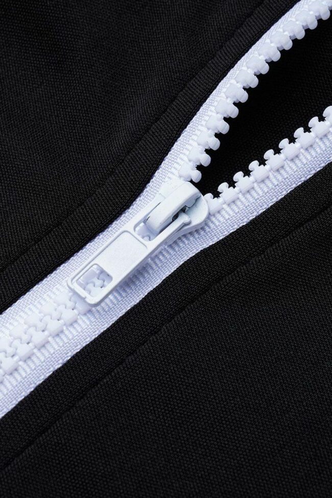 Casual Print Leopard Split Joint Zipper Zipper Collar Long Sleeve Two Pieces