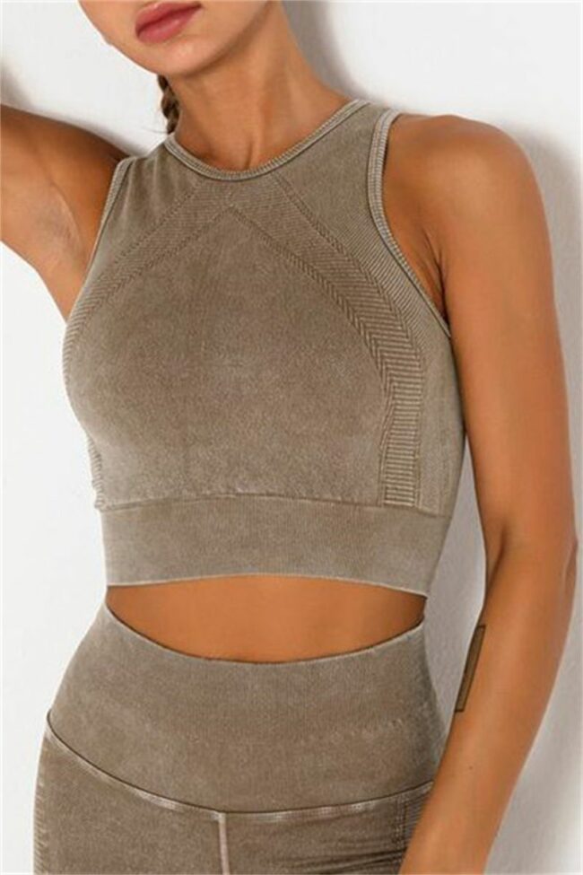 Casual Sportswear Solid Vests