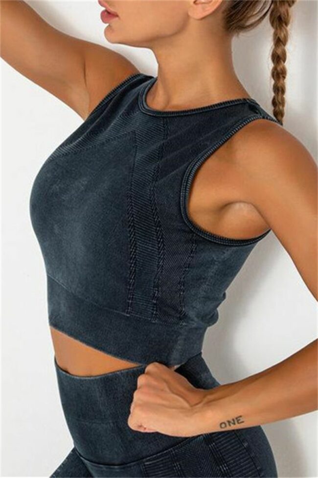 Casual Sportswear Solid Vests