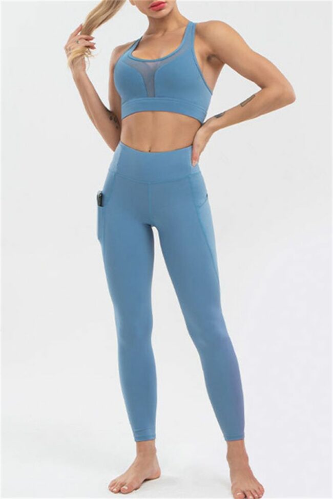 Casual Sportswear Solid High Waist Butt-lifting Yoga Trousers