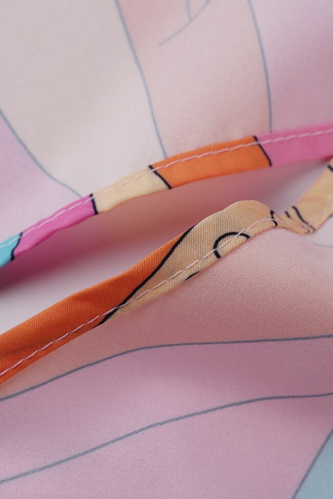 Fashion Casual Print Bandage Split Joint Turndown Collar Plus Size Tops
