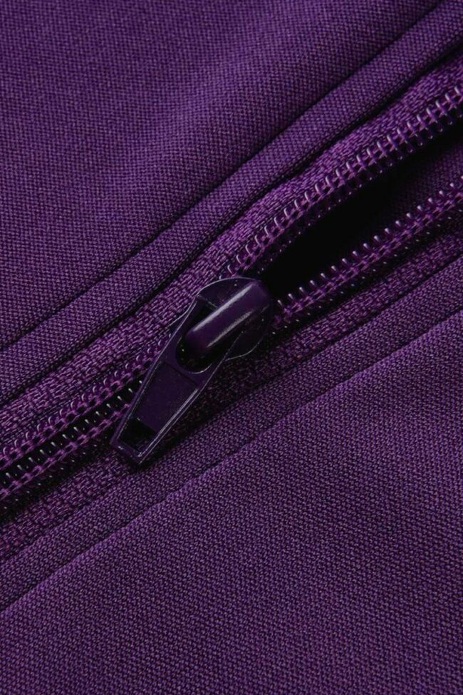Black Fashion Casual Striped Split Joint Zipper Collar Plus Size Two Pieces