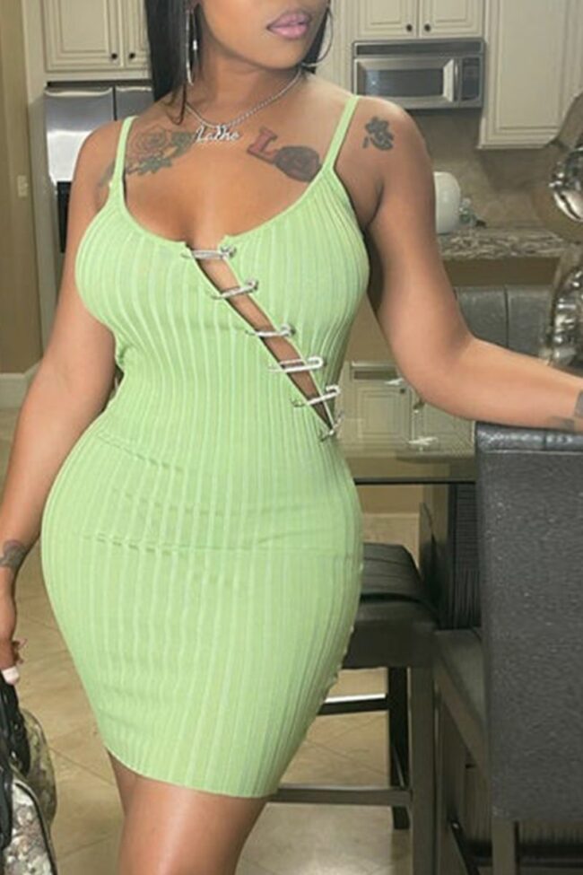 Sexy Solid Split Joint Off the Shoulder Pencil Skirt Dresses
