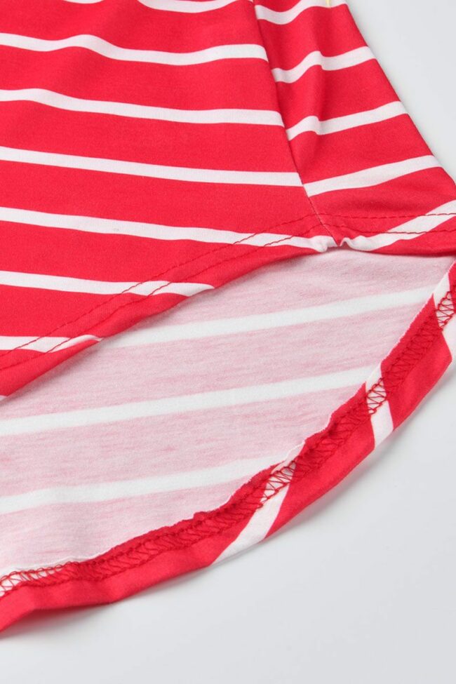 blend Casual Slip Striped Print Two Piece Suits Stripe Plus Size