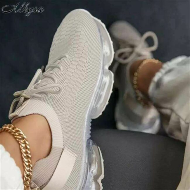 Casual Sportswear Split Joint Solid Color Closed Sport Running Shoes