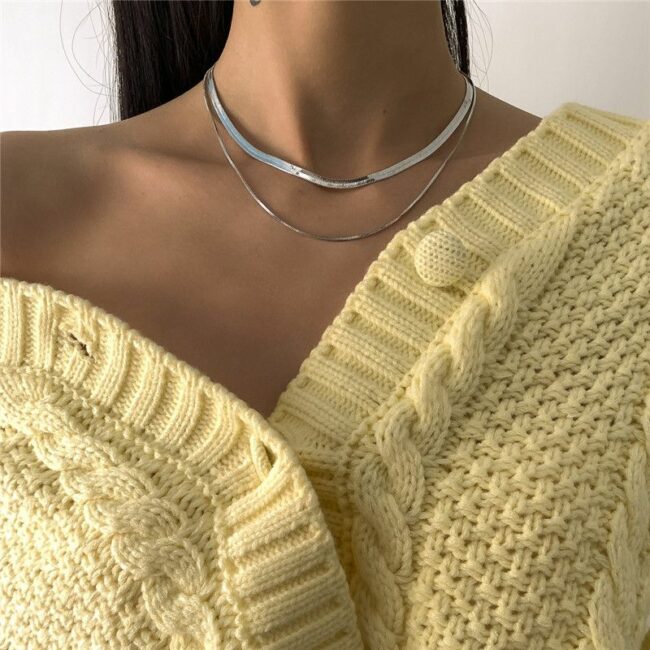 Fashion  Simplicity Solid Necklaces