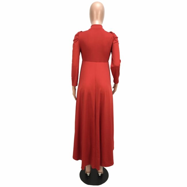 Vintage 3/4 Length Sleeves Asymmetrical Mid-Calf  Club Dresses