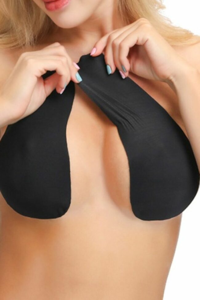 Sexy Solid Invisible Bra??Two pairs of placket??