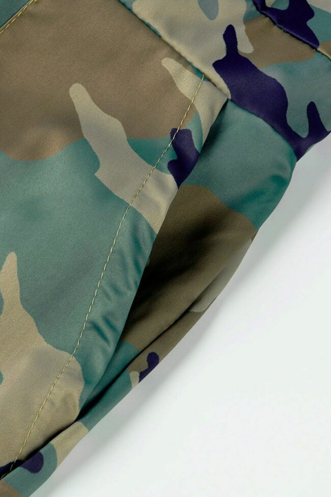Fashion Sexy Print Patchwork Half Sleeve Turndown Collar Jumpsuits