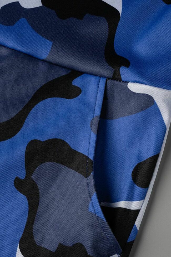 Casual Print Camouflage Print Split Joint V Neck Plus Size Jumpsuits