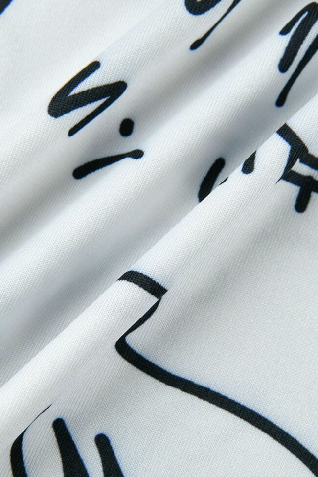 Casual Street Print Tassel Split Joint Asymmetrical O Neck Short Sleeve Two Pieces